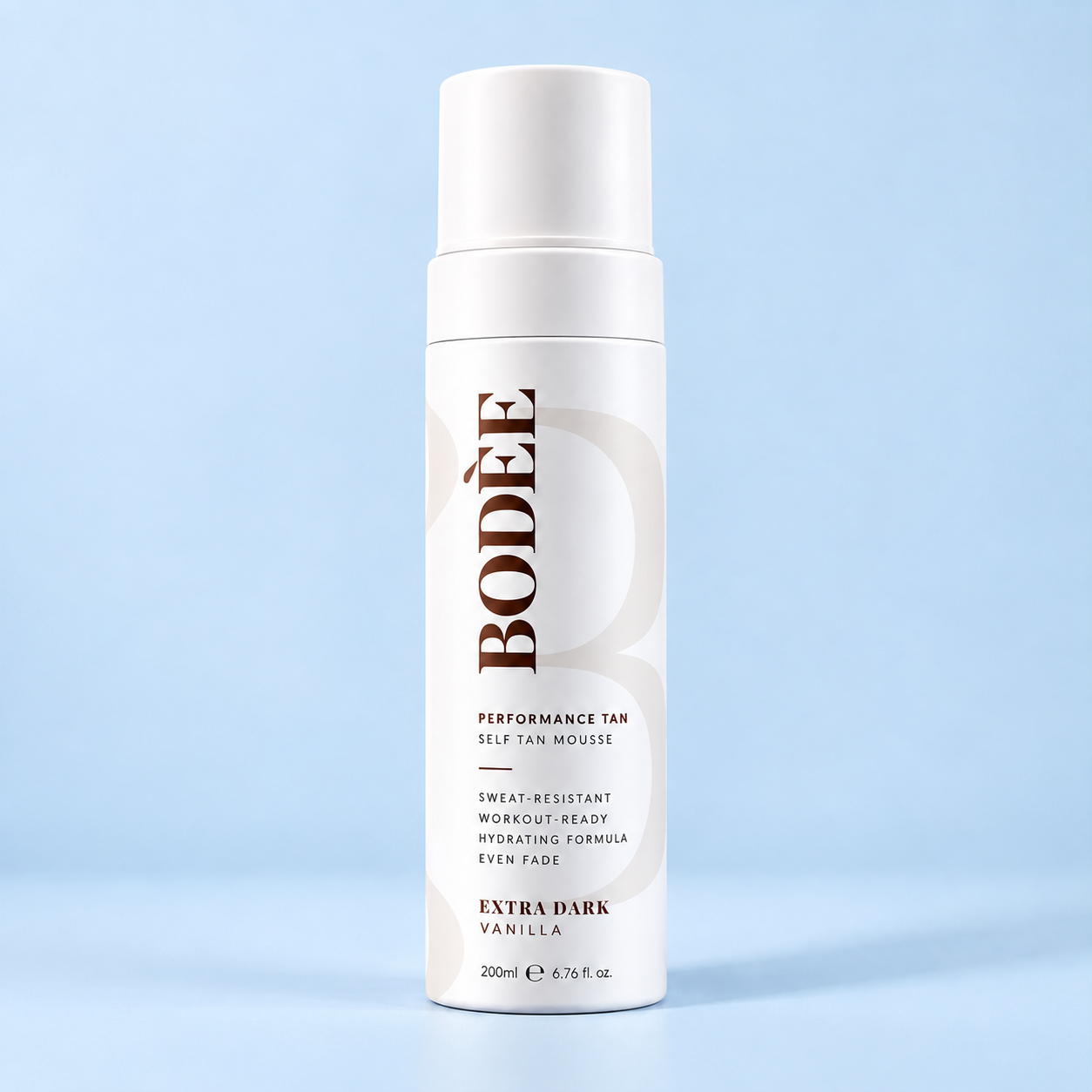 BODÈE Performance Tan self tan mousse in Extra Dark