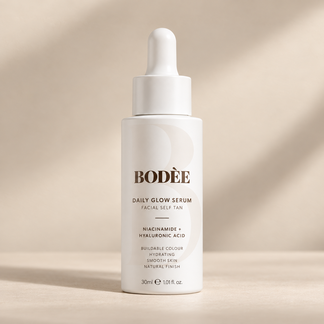 BODÈE Tanning Facial Serum for a bronzed glass skin glow